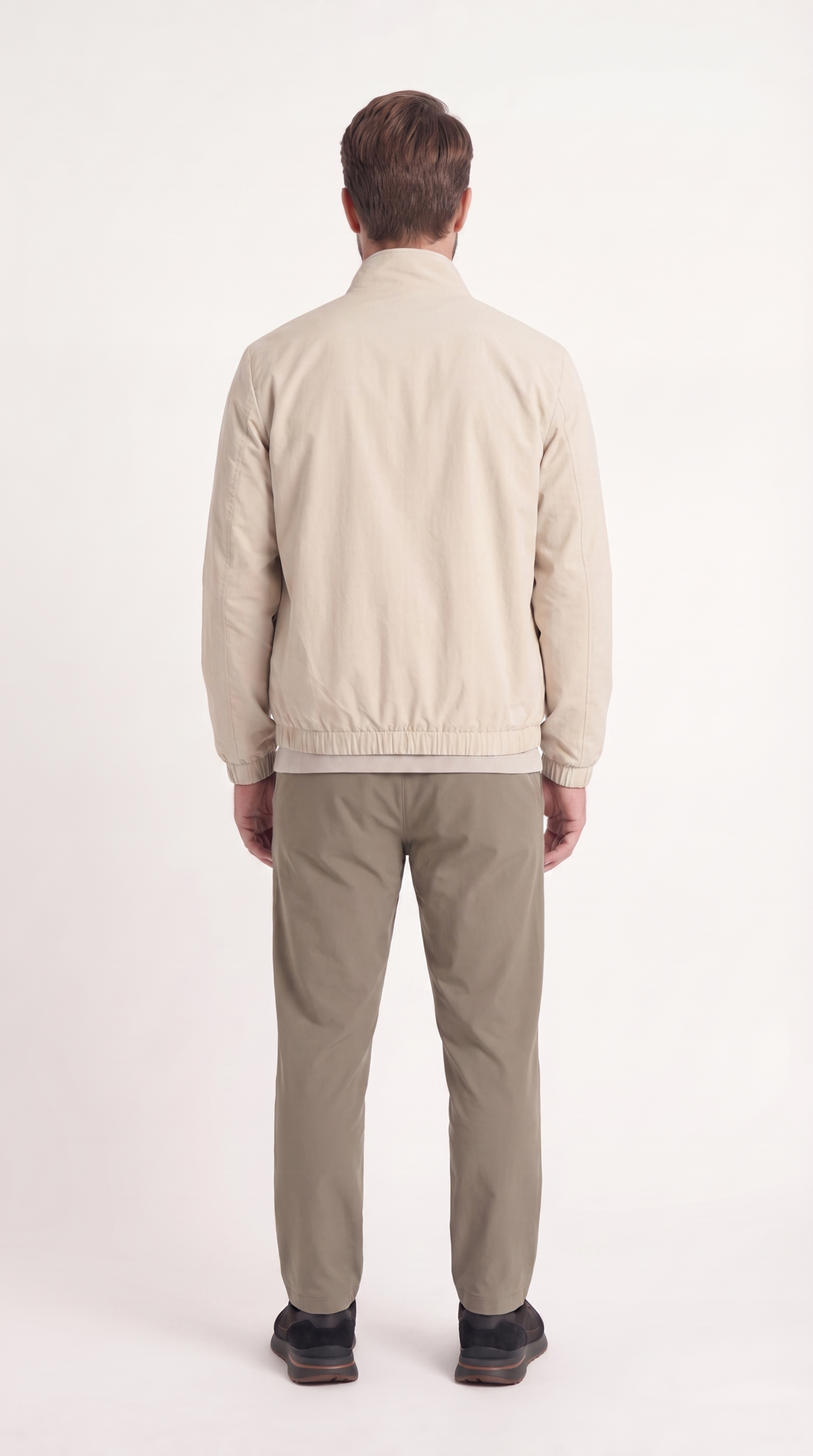 REVERSIBLE JACKET GREY APRICOT/CREME WHITE