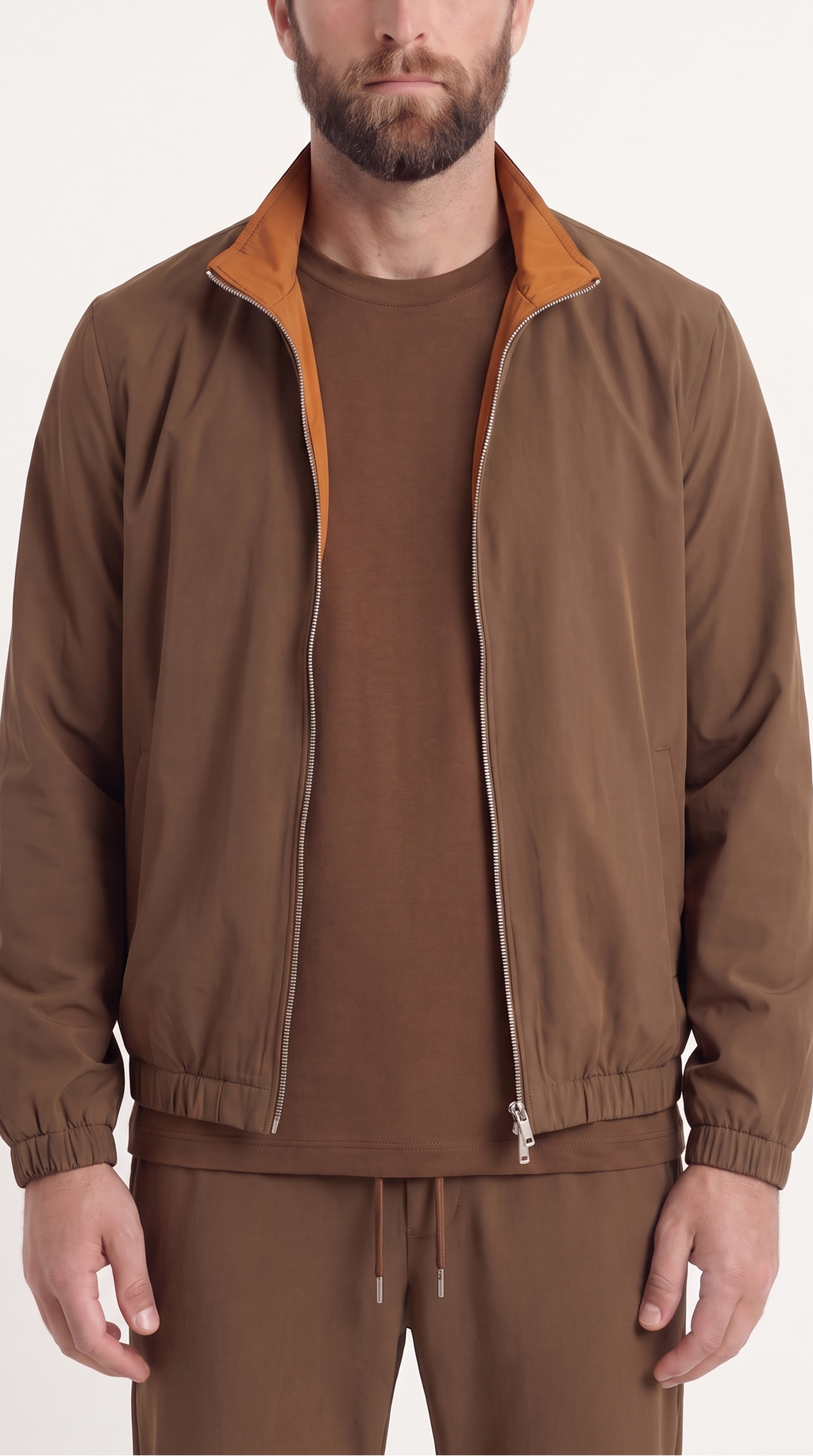 REVERSIBLE JACKET BROWN/AUBURN