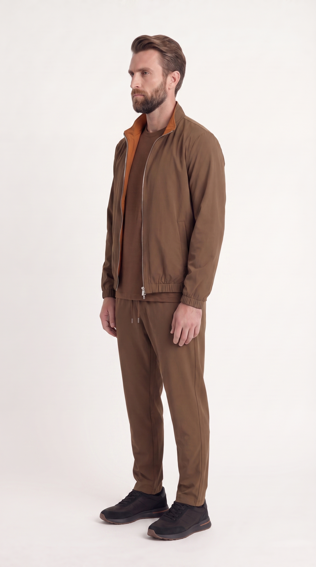 REVERSIBLE JACKET BROWN/AUBURN