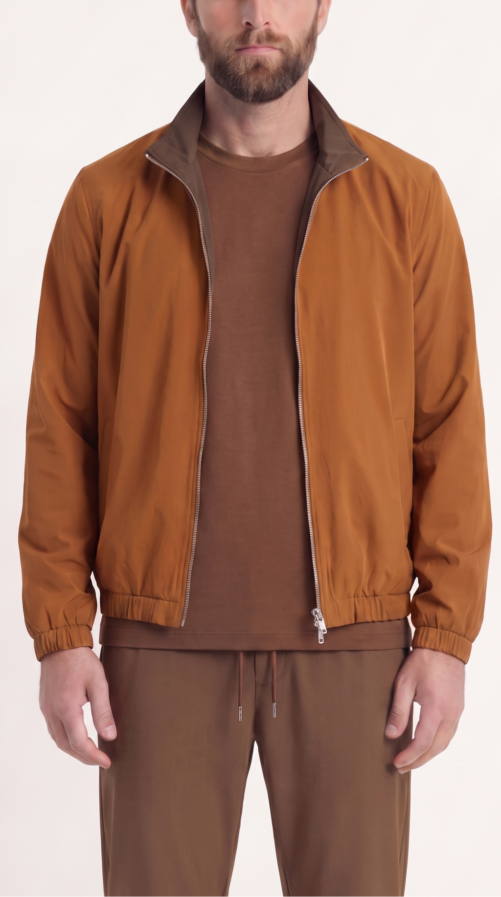 REVERSIBLE JACKET BROWN/AUBURN