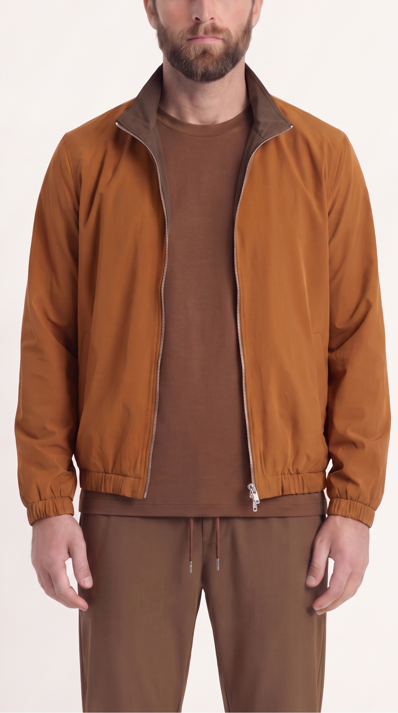 REVERSIBLE JACKET BROWN/AUBURN