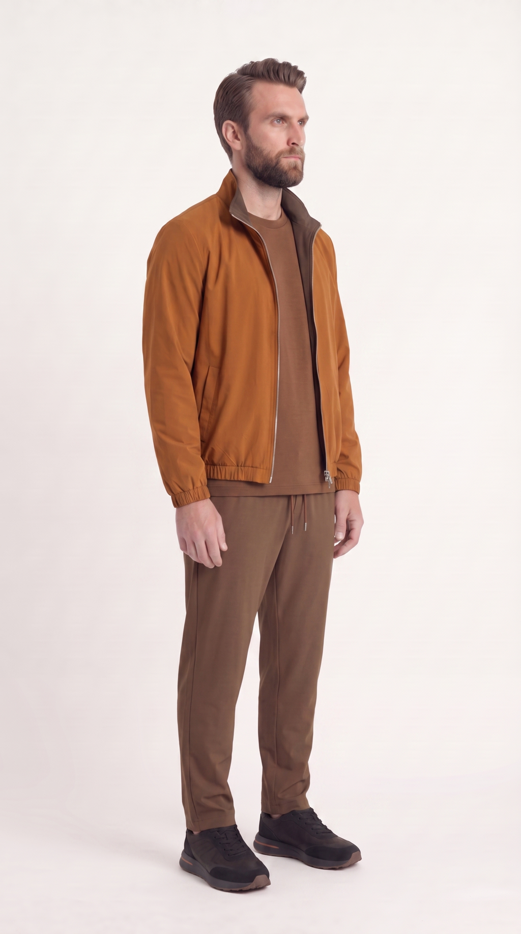 REVERSIBLE JACKET BROWN/AUBURN