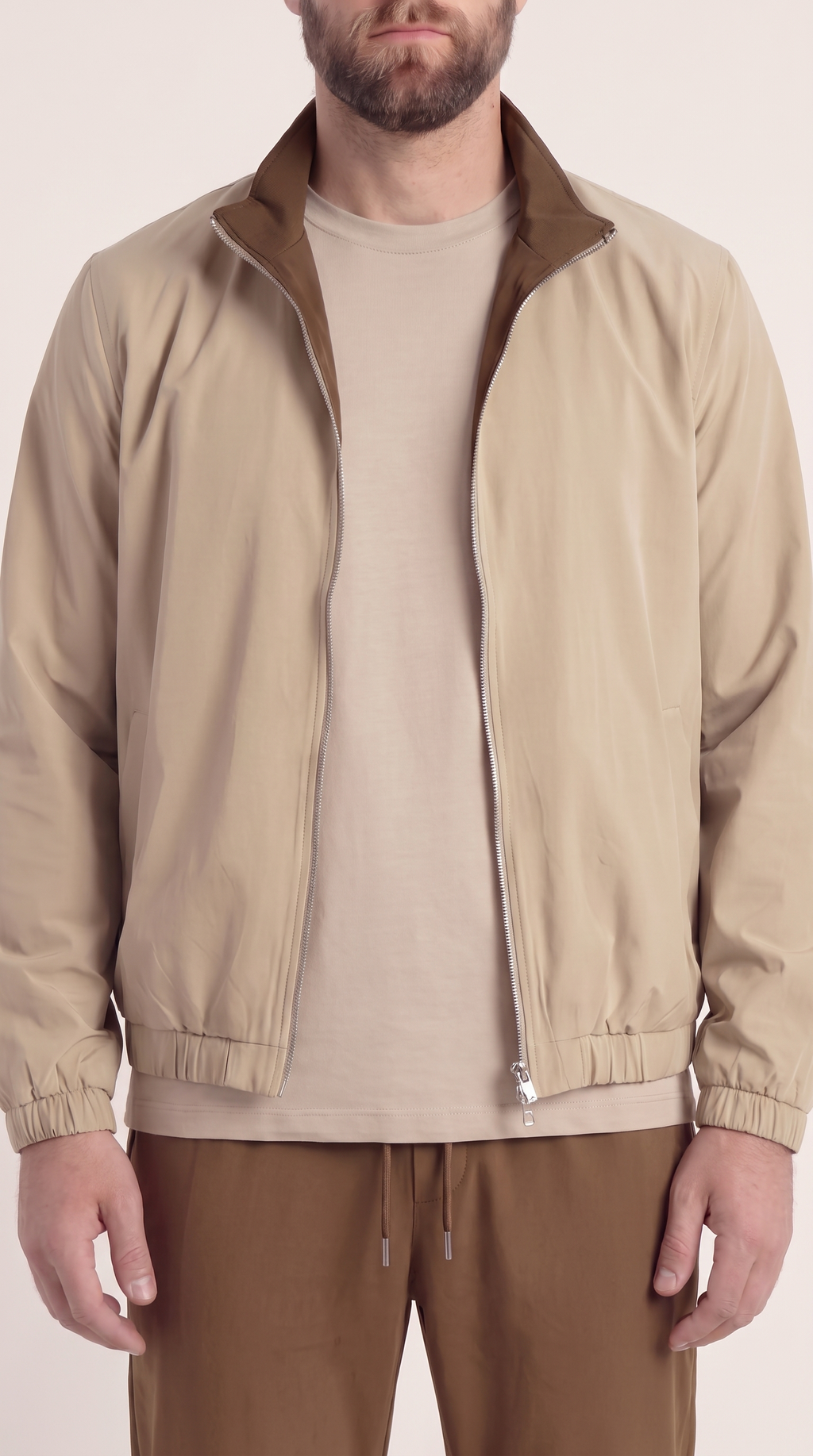 REVERSIBLE JACKET BROWN/BEIGE