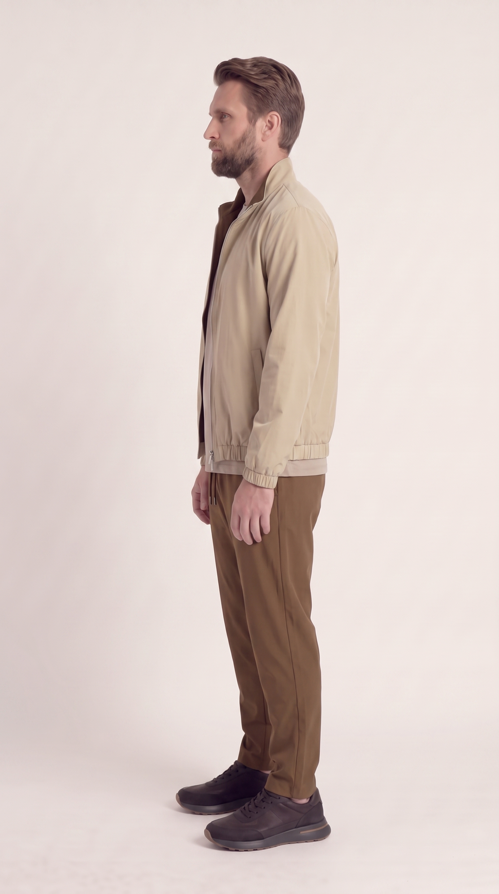 REVERSIBLE JACKET BROWN/BEIGE
