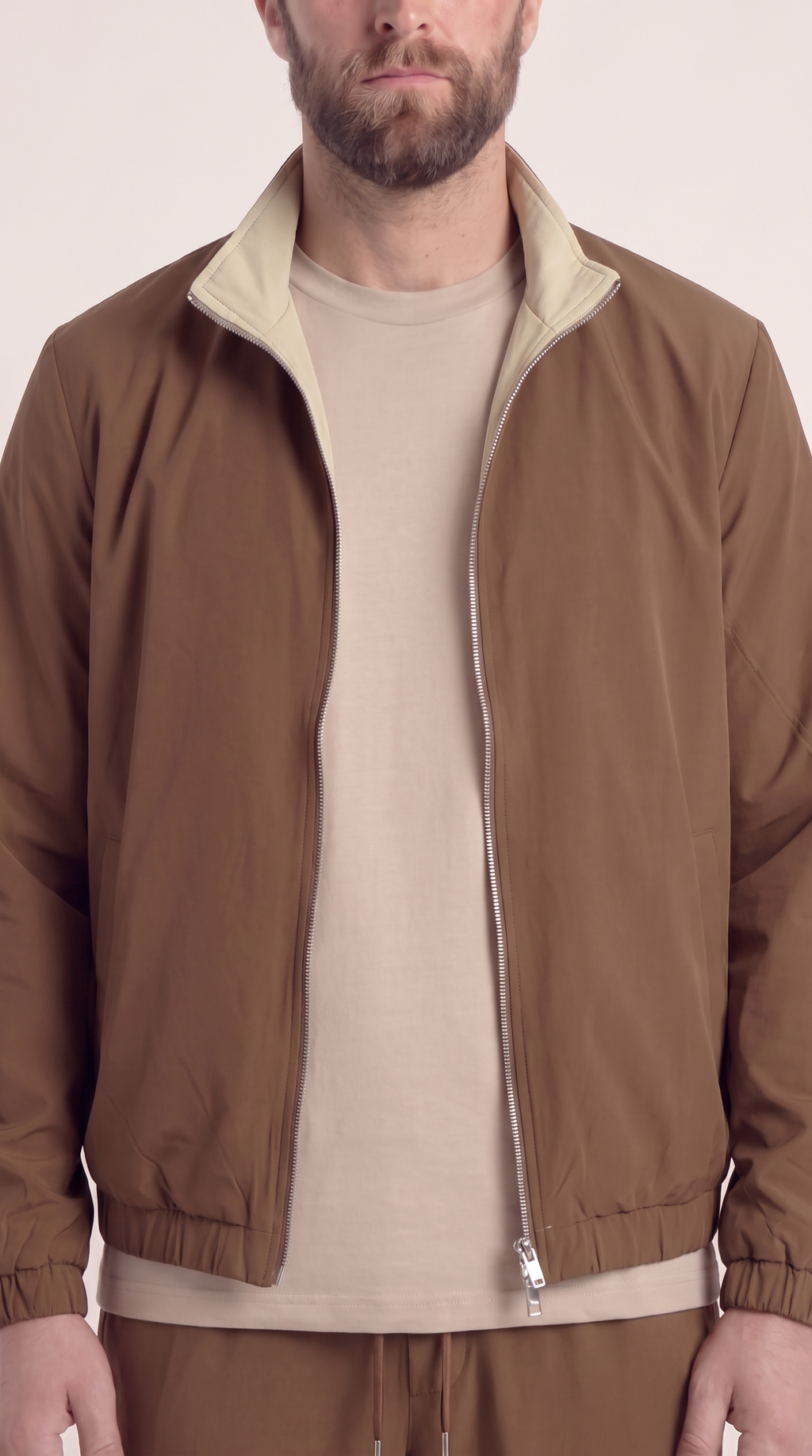 REVERSIBLE JACKET BROWN/BEIGE