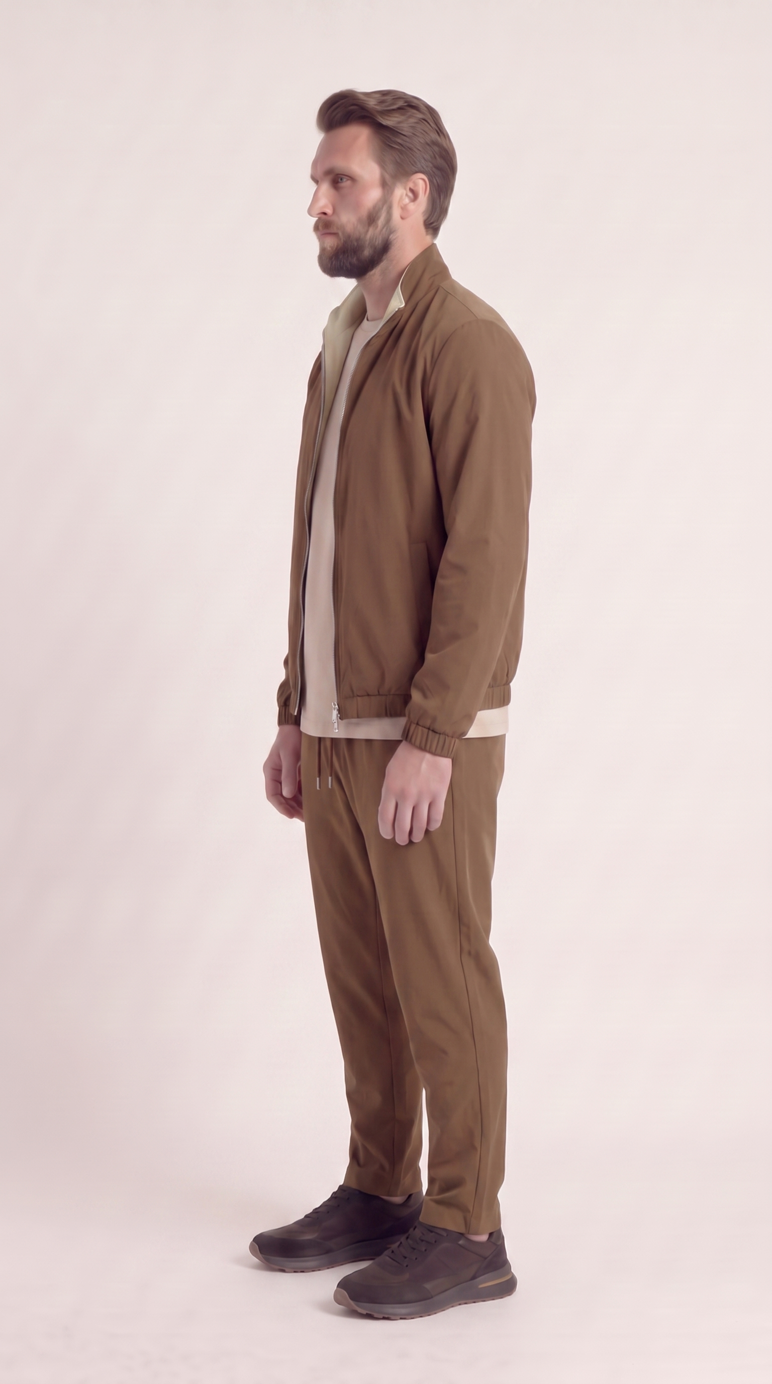 REVERSIBLE JACKET BROWN/BEIGE