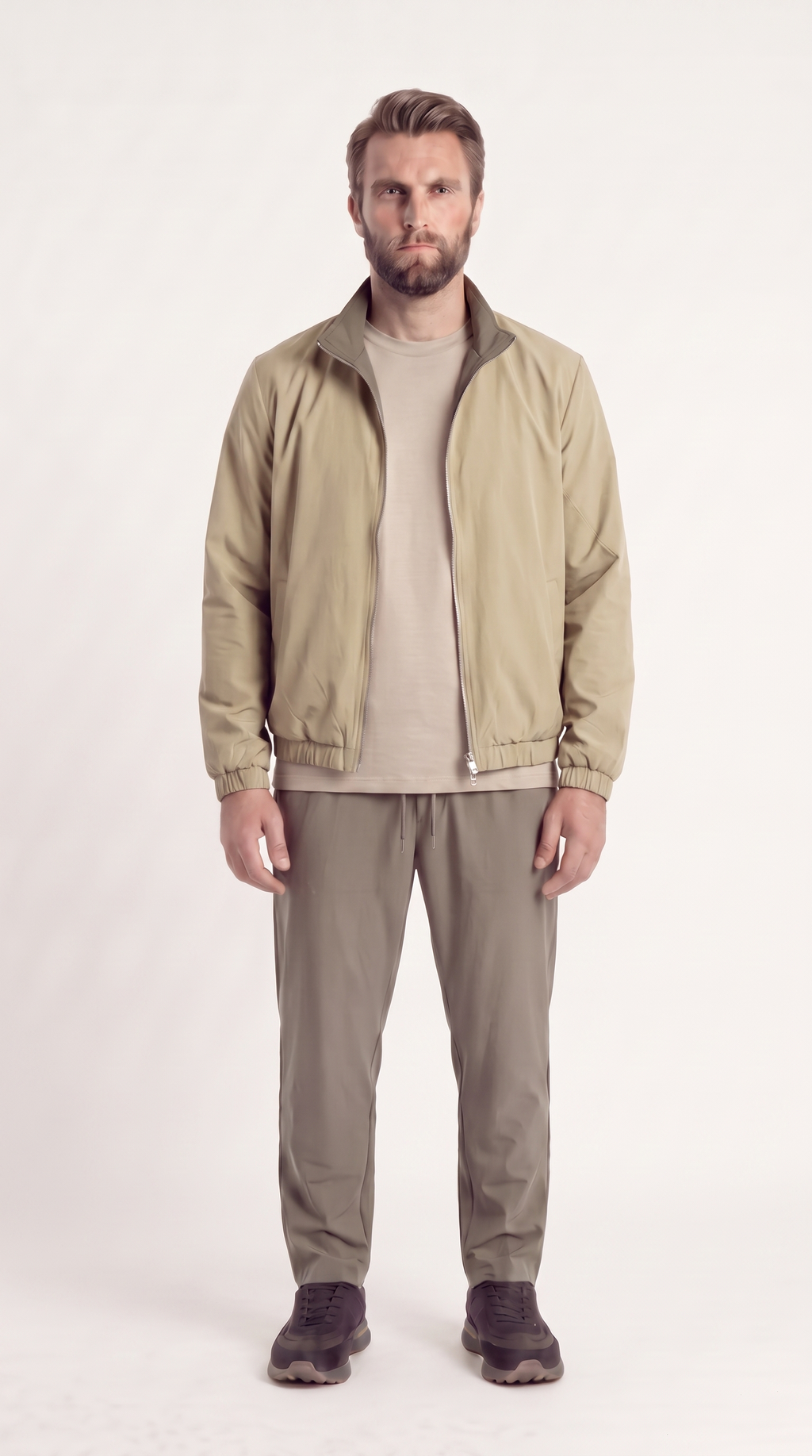 REVERSIBLE JACKET GREY/BEIGE
