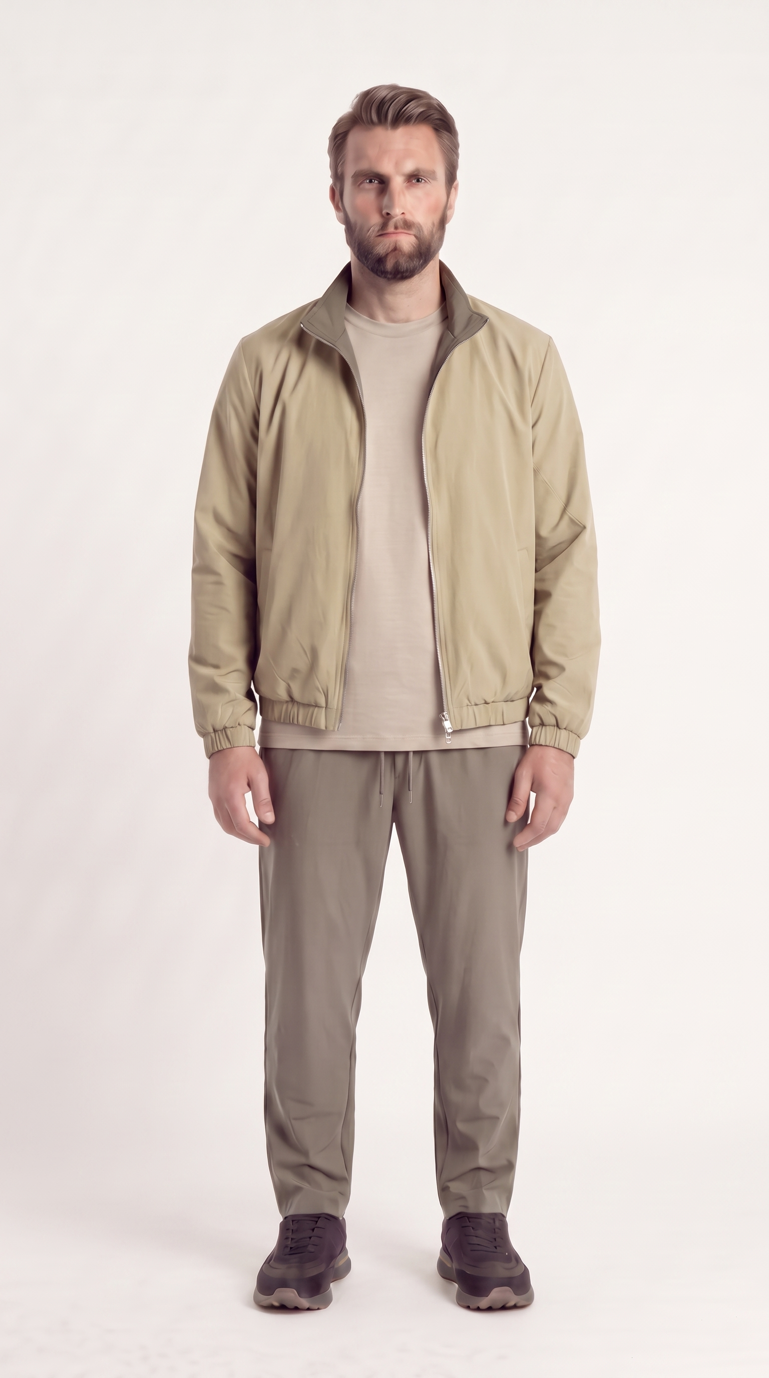 REVERSIBLE JACKET GREY/BEIGE