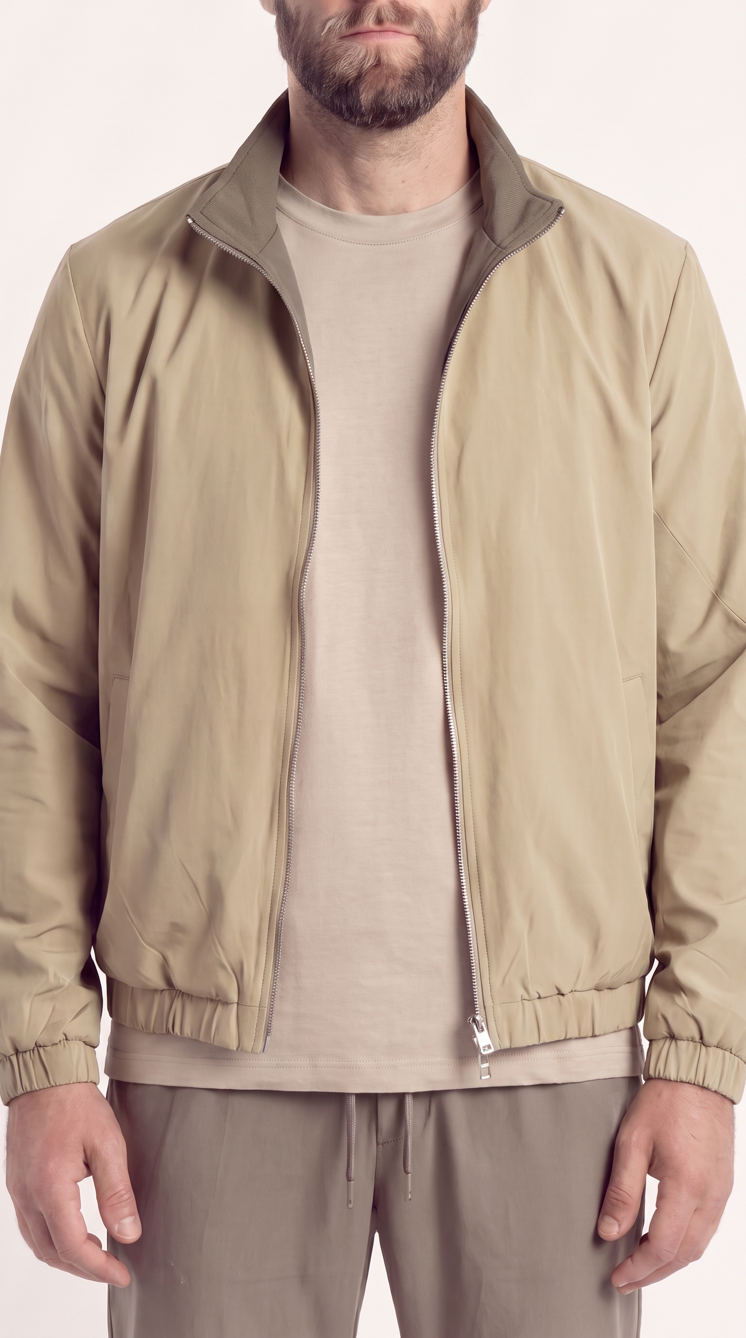 REVERSIBLE JACKET GREY/BEIGE