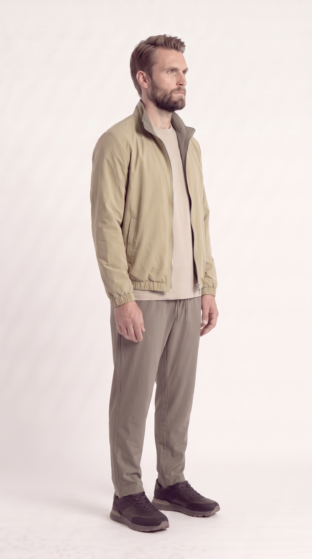 REVERSIBLE JACKET GREY/BEIGE