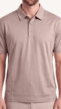 INTERLOCK SUPIMA POLO | DARK BEIGE