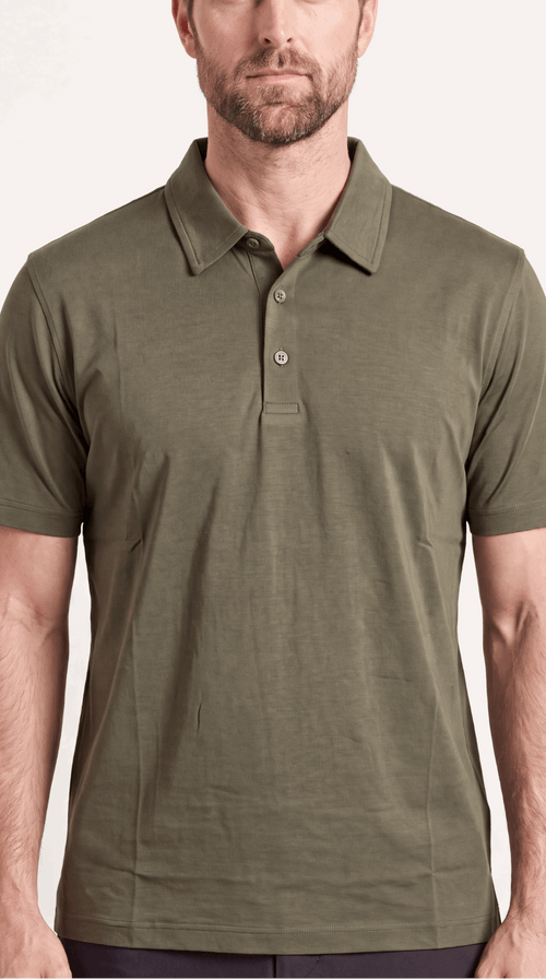 INTERLOCK SUPIMA POLO | ONLIVE GREEN