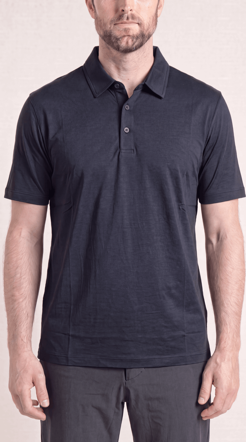 INTERLOCK SUPIMA POLO | NAVY BLUE
