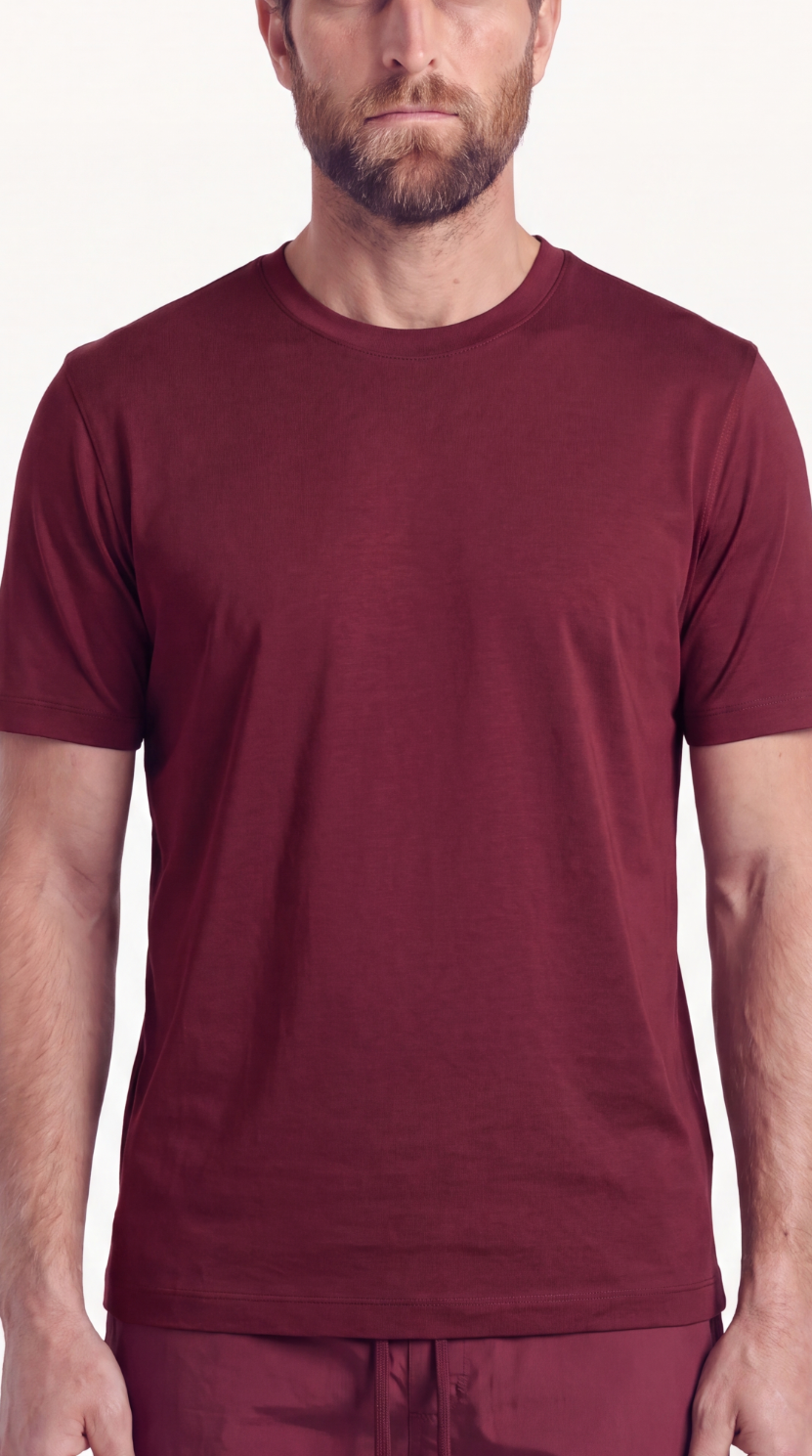 INTERLOCK SUPIMA T-SHIRT | ANCORA RED